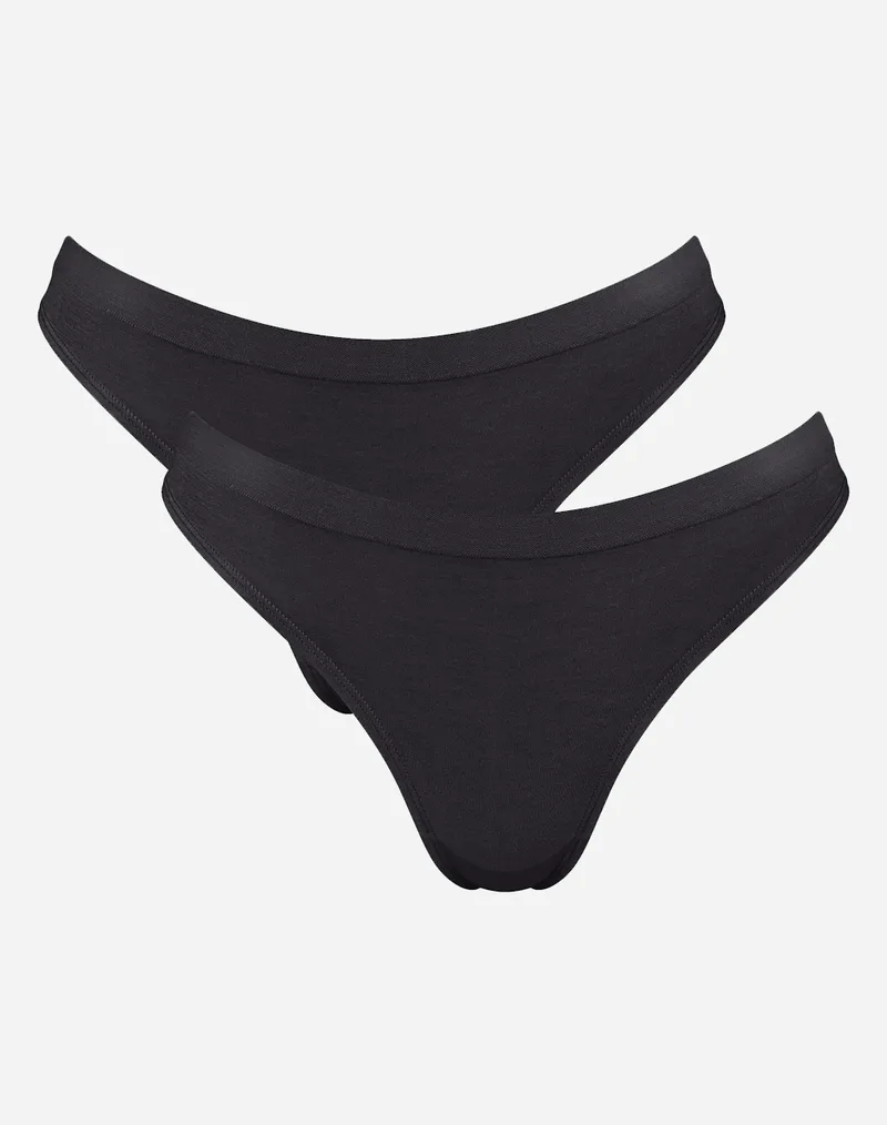 SLOGGI sloggi GO Sense Tanga 2P 10224864-0004 Black