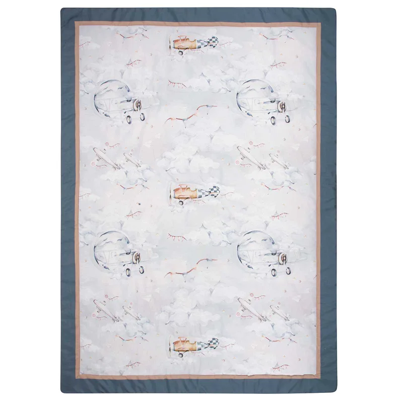 Κουβερλί 2 Όψεων Microfiber Κούνιας 110x150εκ. Essential Baby 8852 Γκρι Greenwich Polo Club (Ύφασμα: Microfiber, Χρώμα: Γκρι, Μέγεθος: Κούνιας) - Greenwich Polo Club - 222011108852