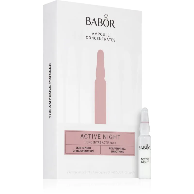 BABOR Ampoule Concentrates Active Night αμπούλα για αναγέννηση επιδερμίδας 7x2 ml