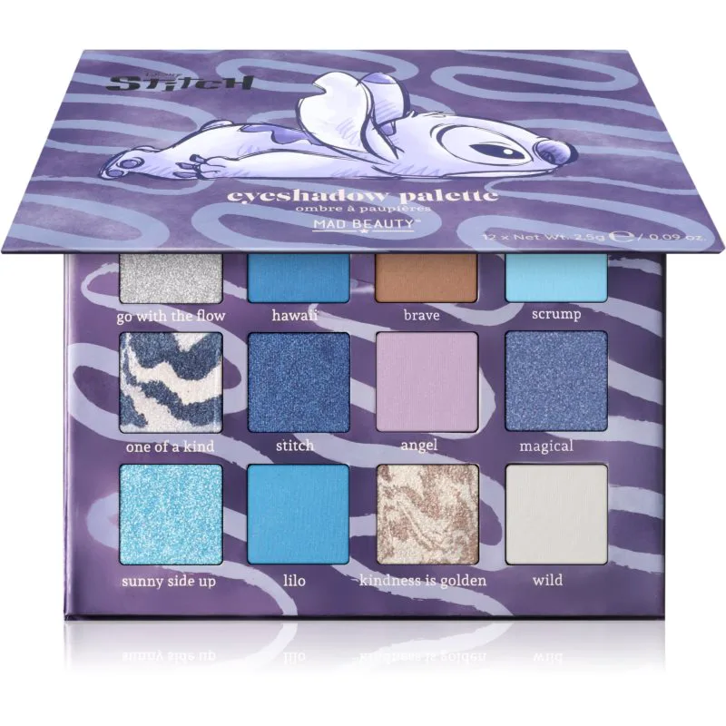 Mad Beauty Stitch Denim Παλέτα σκιών για τα μάτια 12x2.5 γρ
