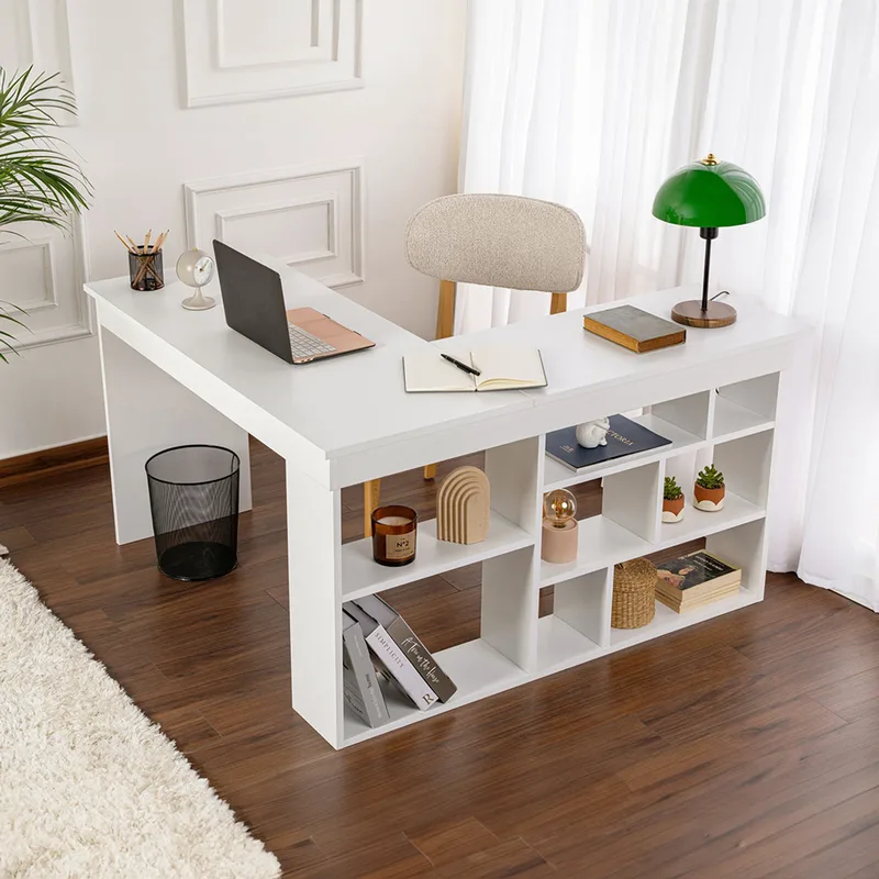 Γραφείο Μελέτης Vesper - Natural White 241Nrd1115 (130x72x120 cm)