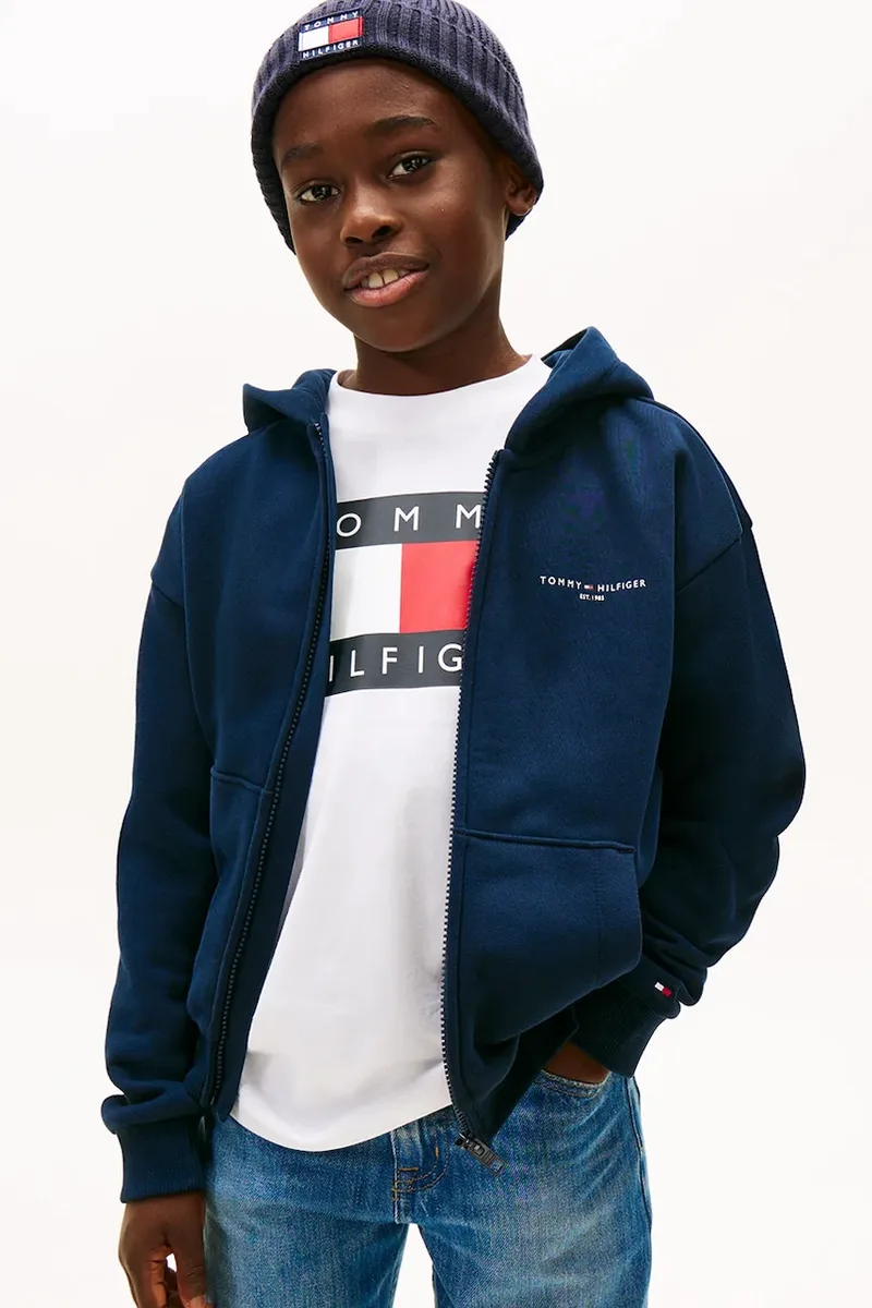 Βαμβακερή παιδική μπλούζα Tommy Hilfiger