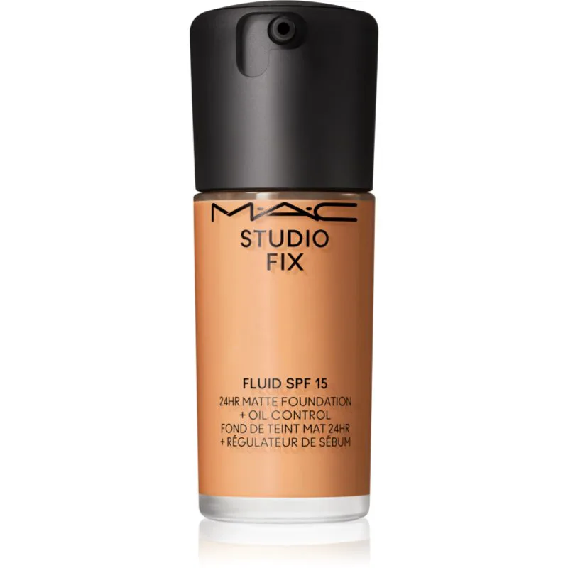 MAC Cosmetics Studio Fix Fluid SPF 15 24HR Matte Foundation + Oil Control ματ μεικ απ SPF 15 απόχρωση NC43.5 30 ml