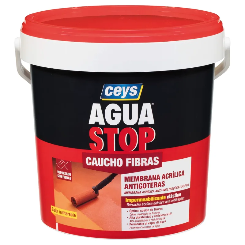 Αδιαβροχοποιητικό CEYS AGUASTOP RUBBER FIBERS Λευκό 1kg