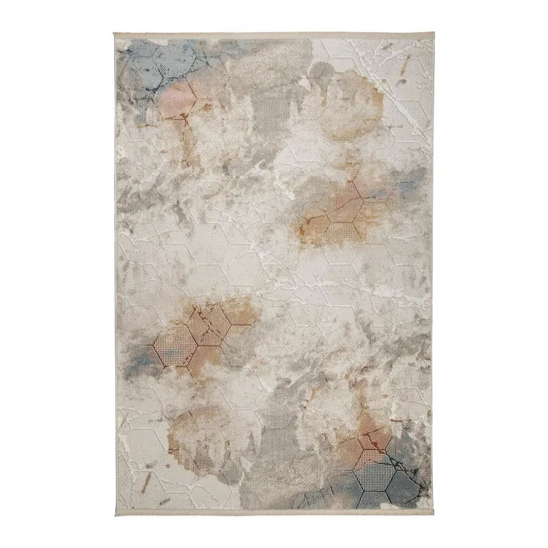 Χαλί Διαδρόμου (80x150) Βιοκαρπέτ Alora EF06A Cream/Blue