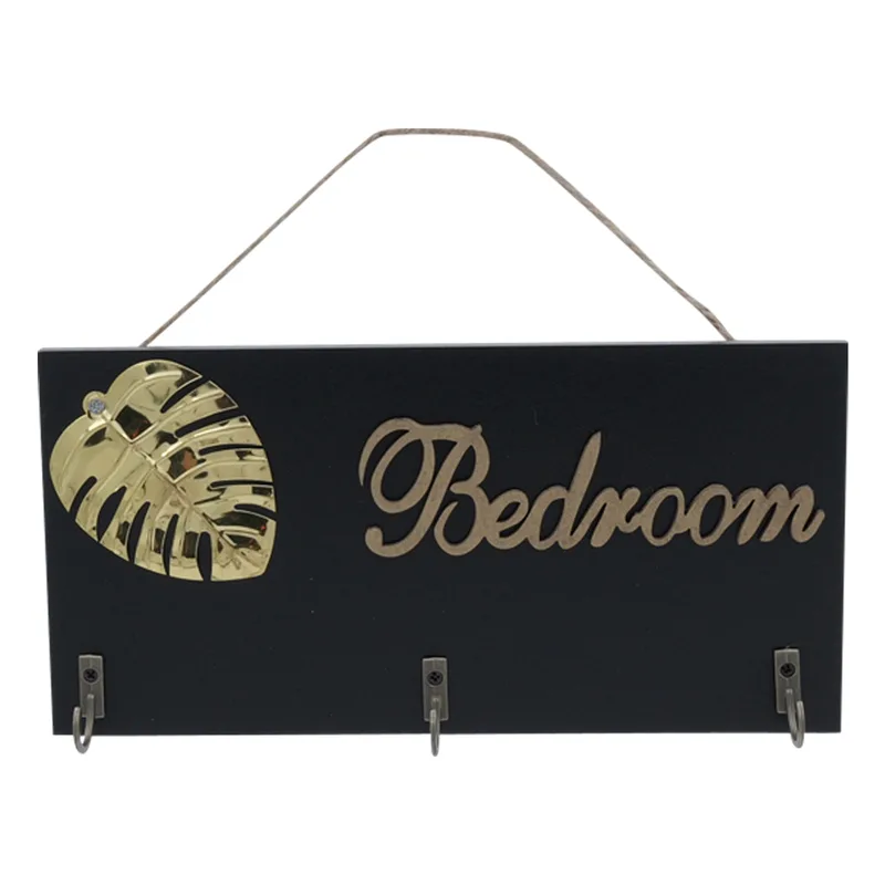 Ξύλινη Κρεμάστρα Τοίχου "Bedroom" 3 Θέσεων 20x10cm