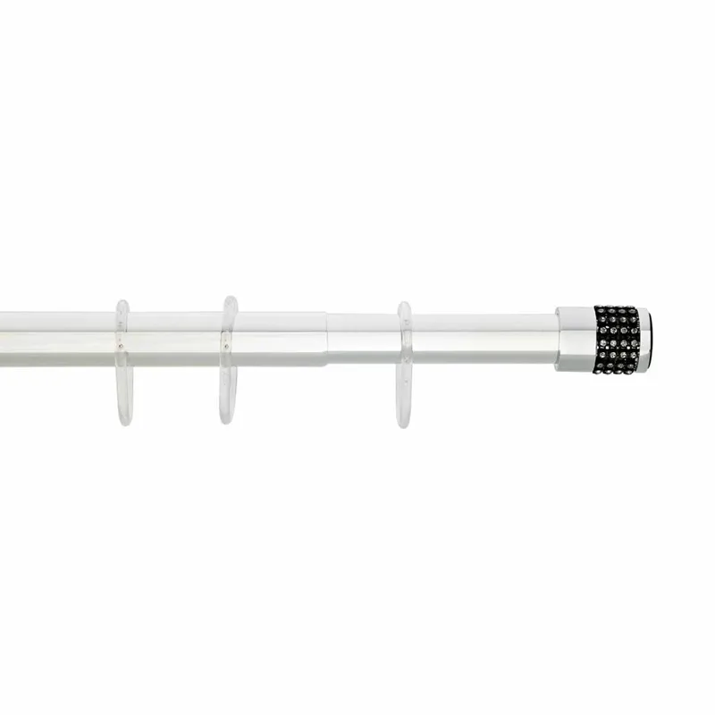 Πτυσσόμενος Βραχίονας Μπάνιου 75-125cm Grekon 1215 Strass Black