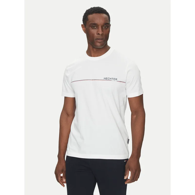 Hechter Paris T-Shirt 75008 151919 Λευκό Regular Fit