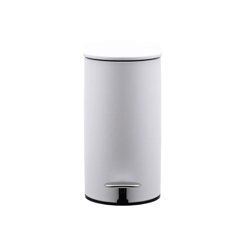ΧΑΡΤΟΔΟΧΕΙΟ ΜΠΑΝΙΟΥ SOFT CLOSE SLIM OVAL 5lt ΜΑΤ ΛΕΥΚΟ 02-14575
