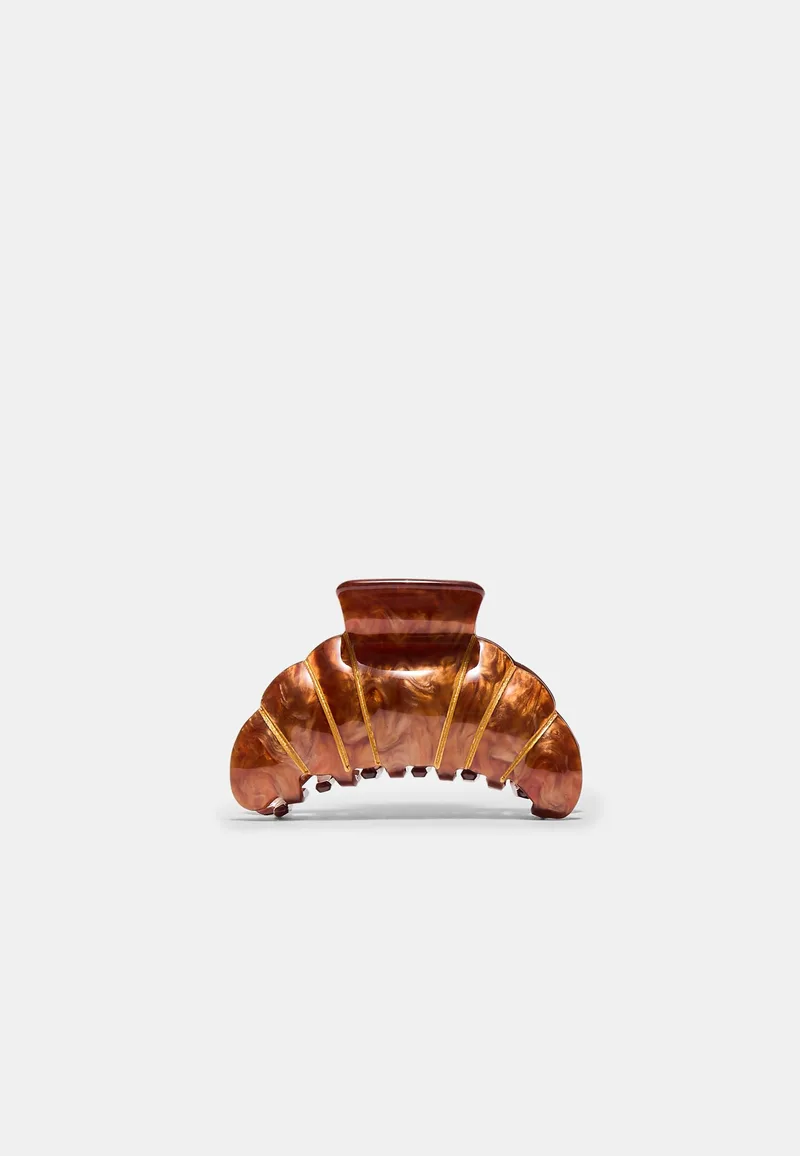 Stradivarius Κλιπ Κρουασάν Καφέ Os