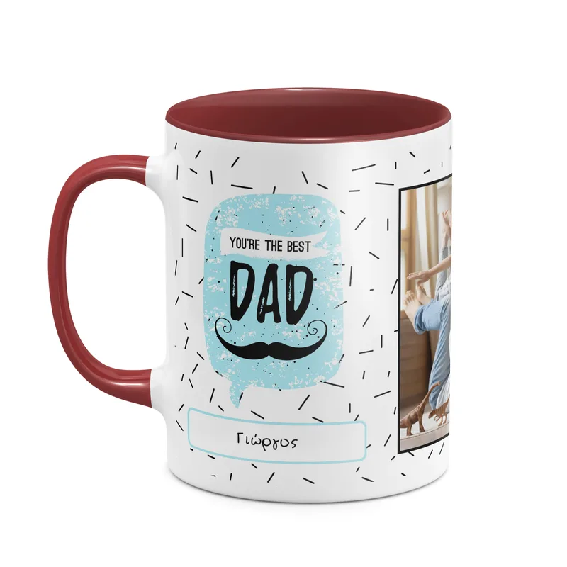 Best Dad - Κούπα - Μπορντό - Απλή