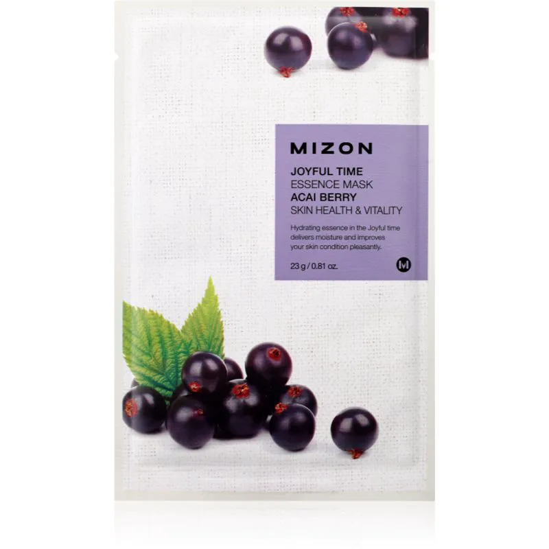 Mizon Joyful Time Acai Berry φύλλο μάσκας για φωτεινότητα κει ζωτικότητα 23 γρ