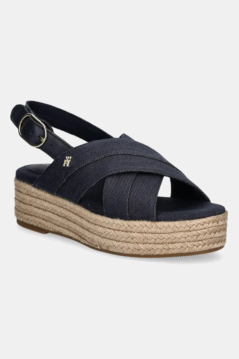 Πέδιλα Tommy Hilfiger DENIM ESPADRILLE PLATFORM SANDAL