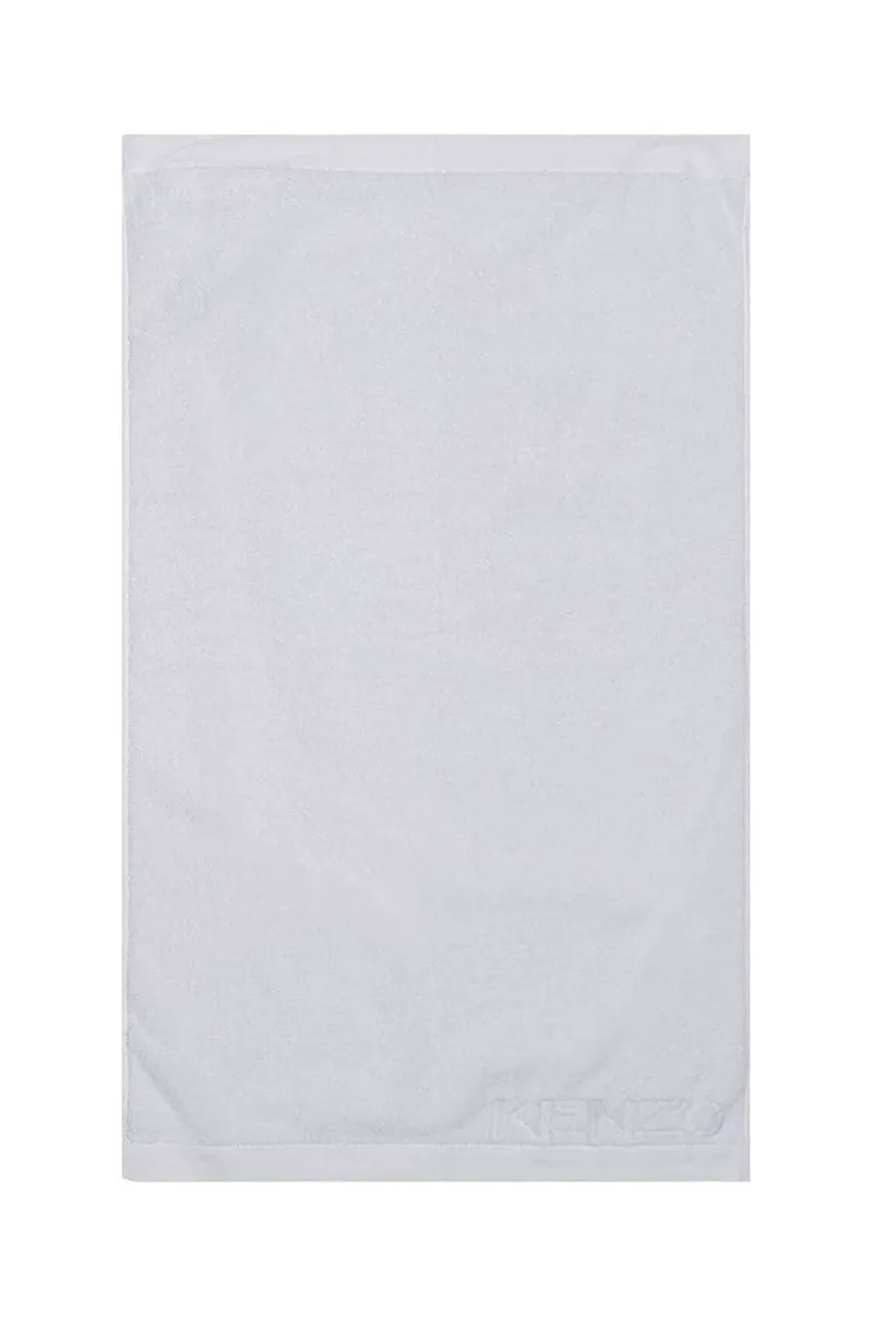 Μικρή βαμβακερή πετσέτα Kenzo Iconic White 55 x 100 cm
