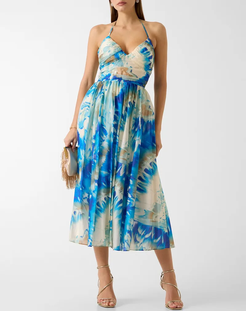 GUESS BY MARCIANO KAT PRINTED SL MIDI DRESS ΦΟΡΕΜΑ ΓΥΝΑΙΚΕΙΟ G6GK53W1985-PMGE Mixed