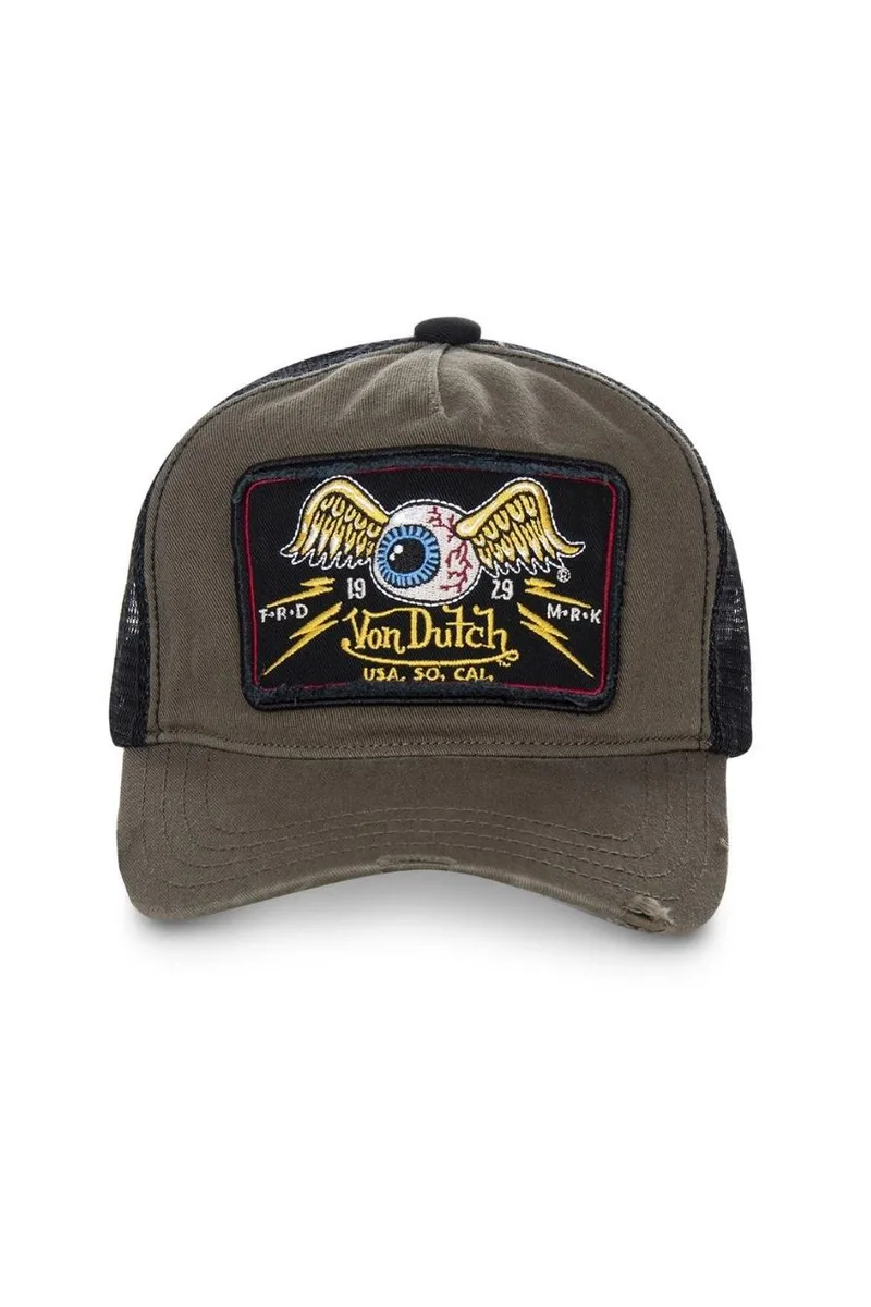 VON DUTCH Trucker Καπέλα VD/0/CAS1/TRUCK06 - KHAKI-VD/0/CAS1/TRUCK06-KHAKI