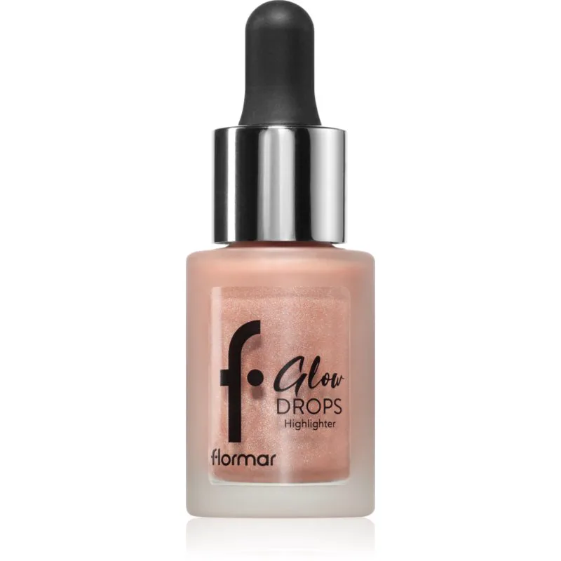 flormar Glow Drops Highlighter υγρό λαμπρυντικό απόχρωση 002 Sun Glow 14 ml