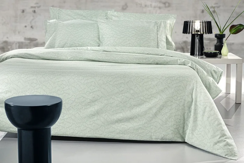 Σετ Σεντόνια Φανελένια King Size 4 Τεμαχίων Guy Laroche Brenta Mint 270x265