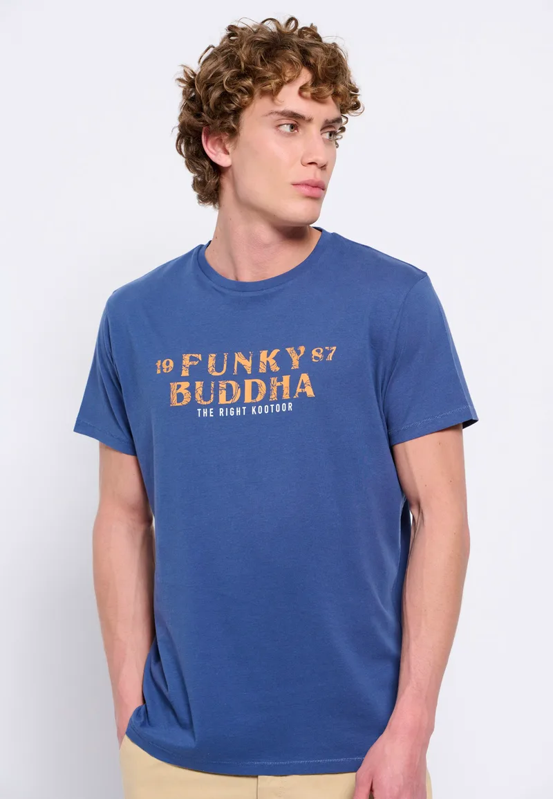 T-shirt από οργανικό βαμβάκι με branded τύπωμα