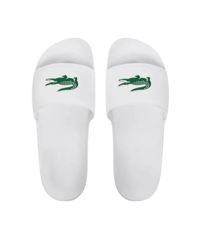 Lacoste Serve Slide Ανδρικές Παντόφλες 49CMA0041-082 WHT/GRN Λευκό