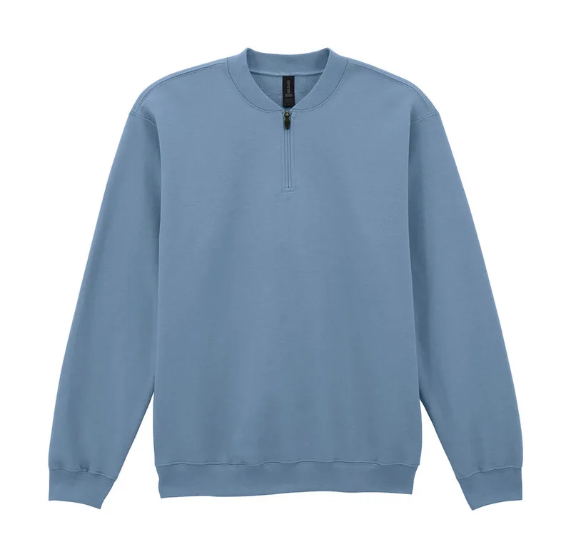 Φούτερ με Φερμουάρ 1/4 SF008 Gildan Softstyle Midweight Fleece Stone Blue