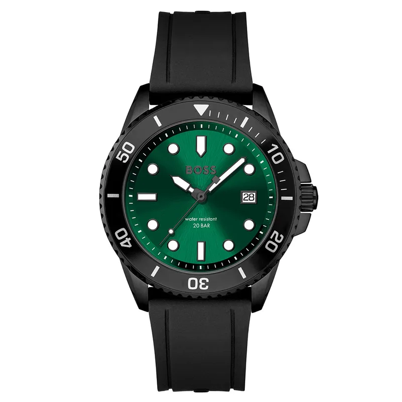BOSS Ace Black Leather Strap 1513915