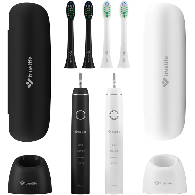 TrueLife SonicBrush Compact Duo ηχητική ηλεκτρική οδοντόβουρτσα, 2 σώματα 2 τμχ