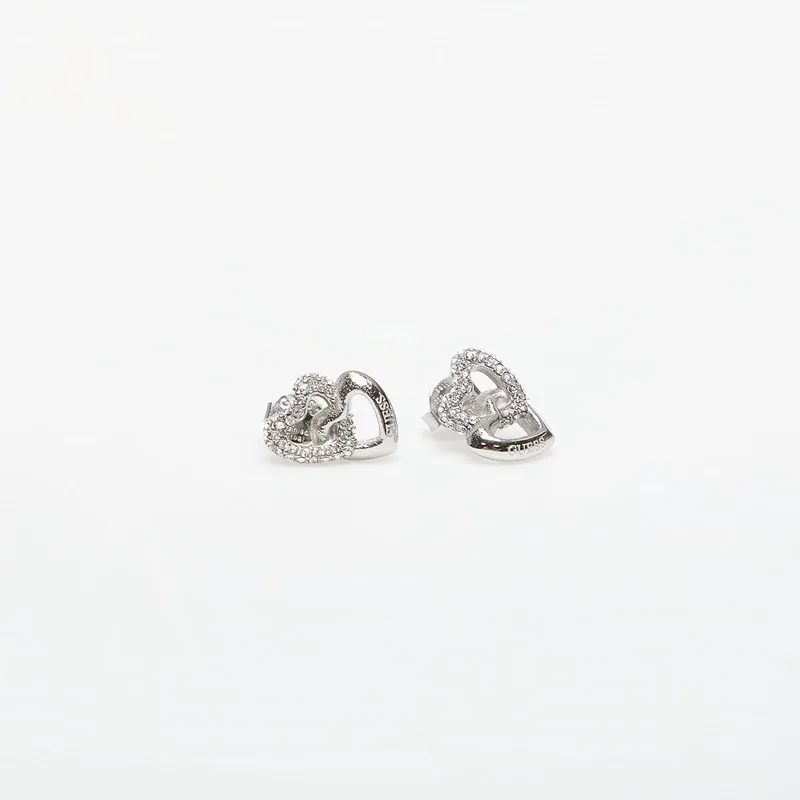 Σκουλαρίκια GUESS Beloved Rhodium Universal