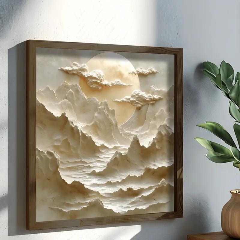 Διακοσμητικός Πίνακας Mdf Με Κορνίζα Ai065 856Evl1385 50x50x3,5 cm