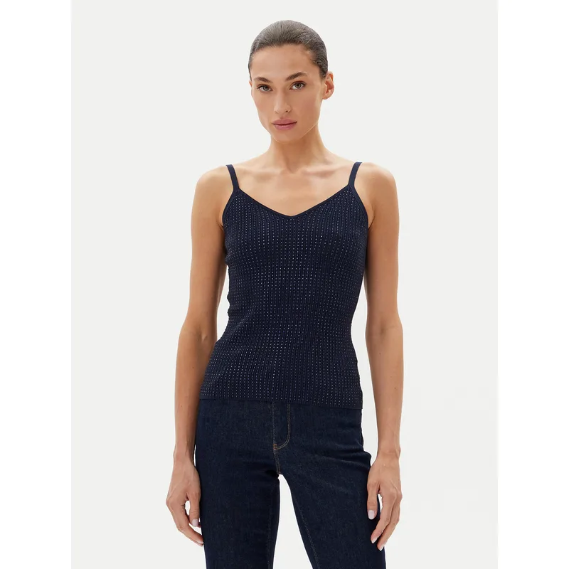 Fracomina Τοπ FR25ST4006K410J9 Σκούρο μπλε Slim Fit