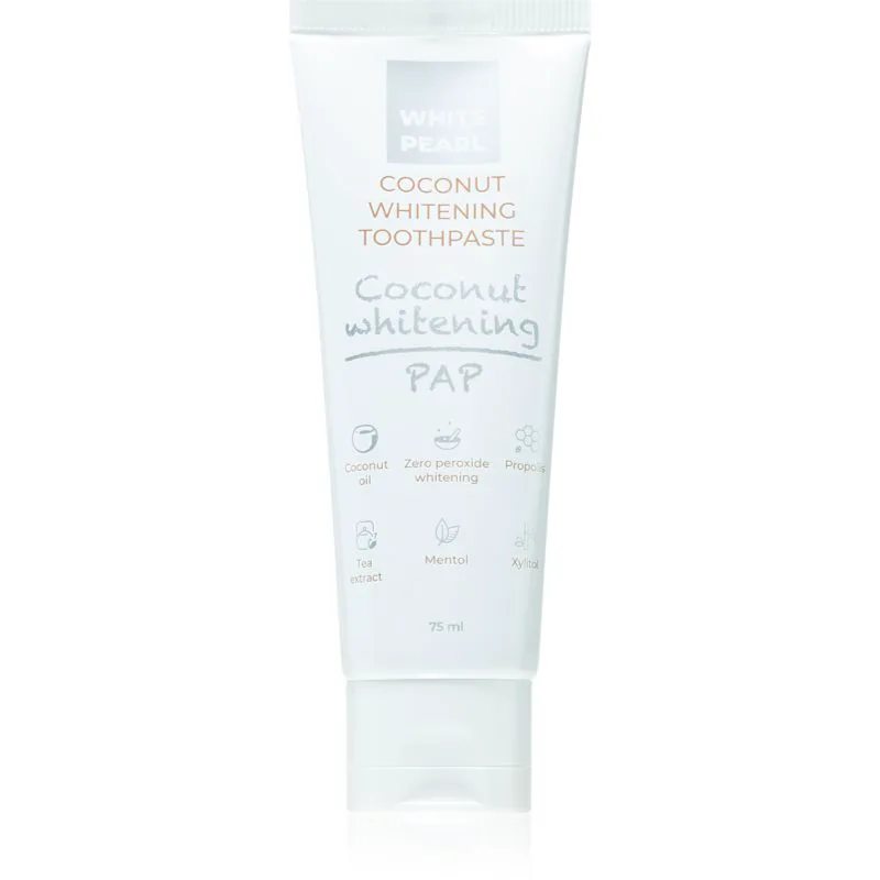 White Pearl PAP Coconut Whitening λευκαντική οδοντόκρεμα 75 ml