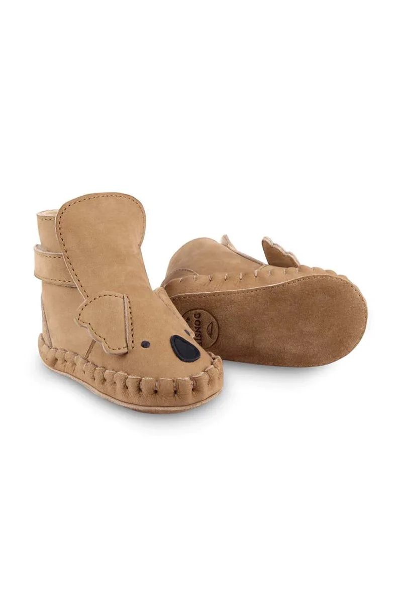 Δερμάτινα βρεφικά παπούτσια Donsje Kapi Classic Booties Koala