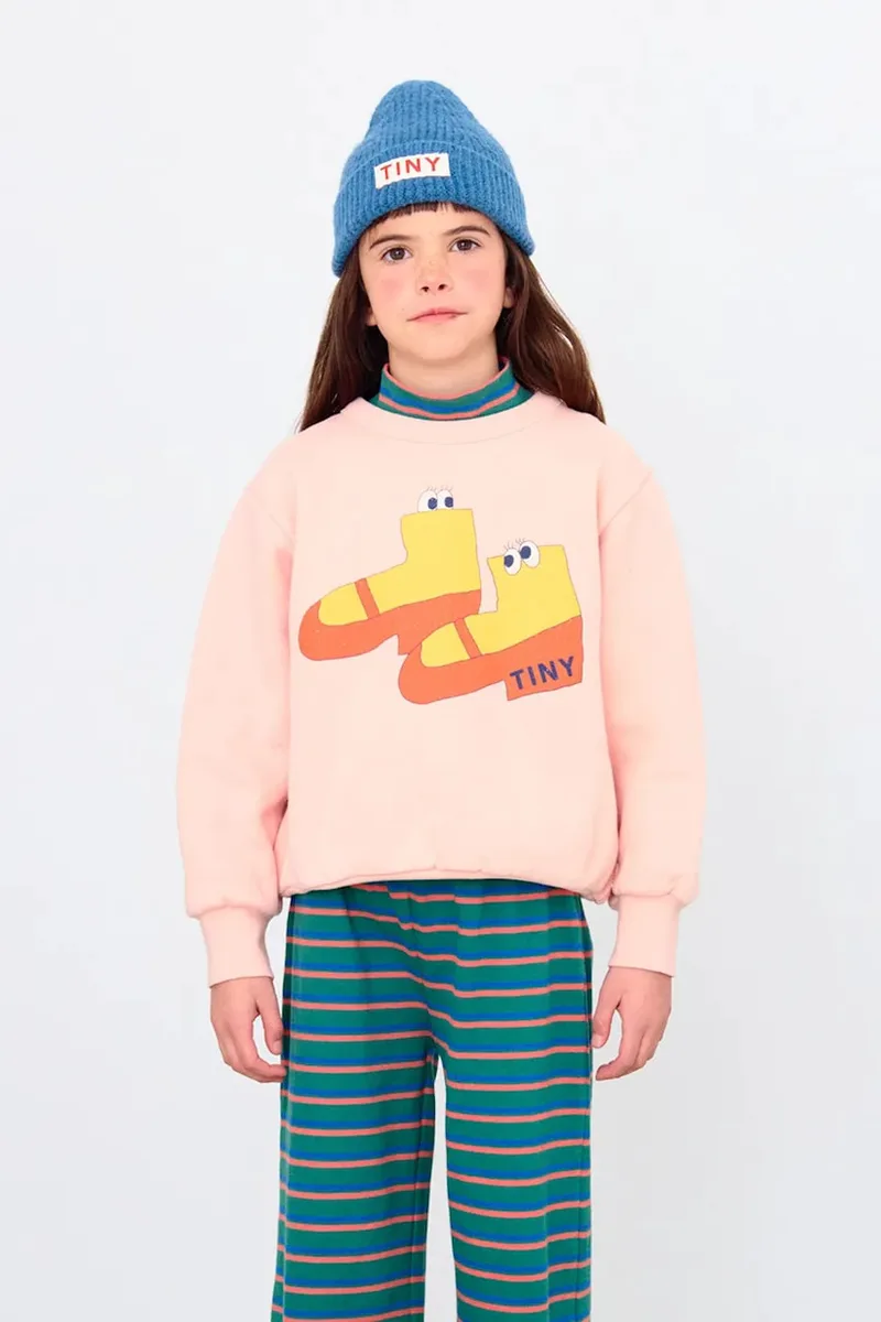 Παιδική βαμβακερή μπλούζα Tinycottons WALK GRAPHIC SWEATSHIRT