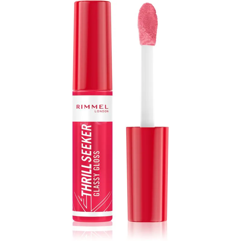 Rimmel Thrill Seeker Glassy Gloss λιπ γκλος χειλιών για μεγαλύτερο όγκο απόχρωση 600 Berry Glace 10 ml