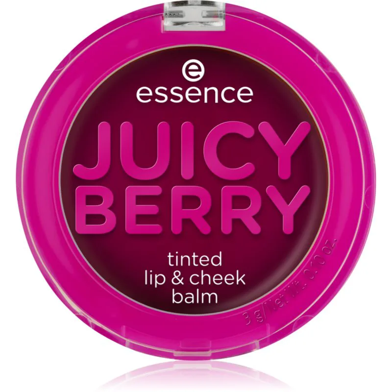 essence Juicy Berry Tinted υγρό ρουζ και λιπ γκλος 3 γρ
