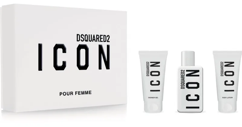 Dsquared2 Icon Women's Gift Set Eau de Parfum 50 ml + Scented Shower Gel 50 ml + Scented Body Milk 50 ml