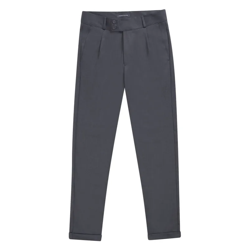 Υφασμάτινο Παντελόνι Ανθρακί (Comfort Fit)
