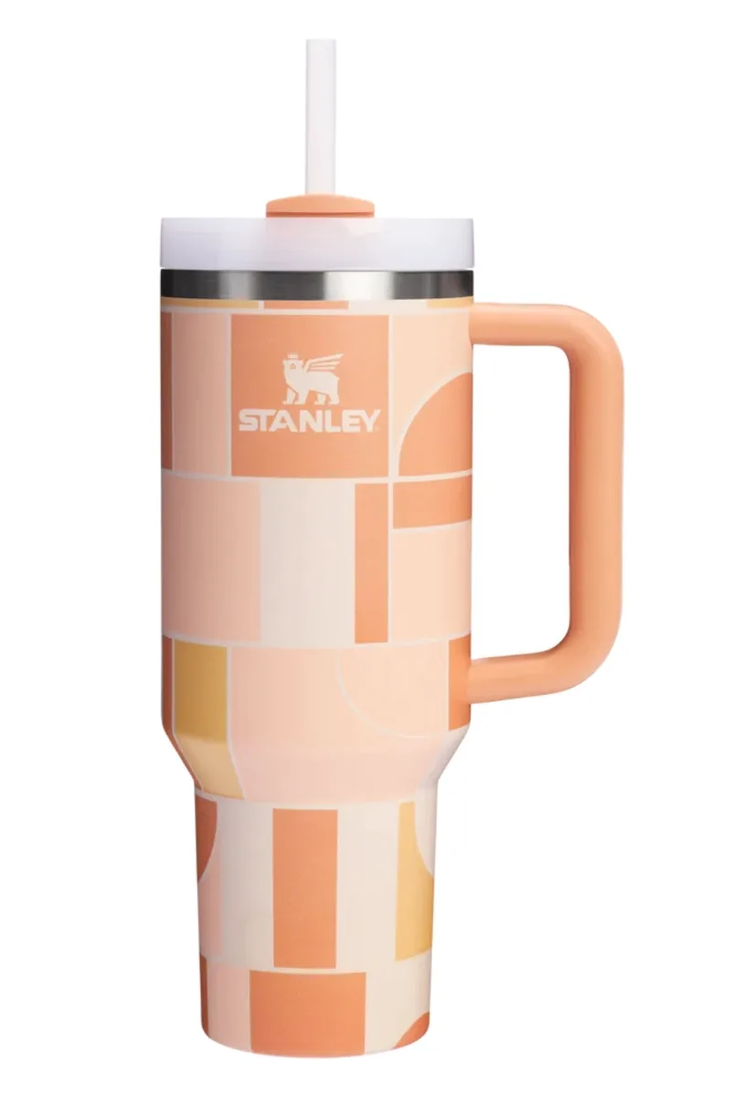 Stanley Quencher H2.0 Tumbler 1.18L Apricot Geo-10-10825-471-MULTI