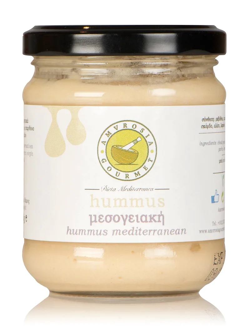 Χειροποίητη μεσογειακή σαλάτα χούμους "Amvrosia Gourmet" 200g>