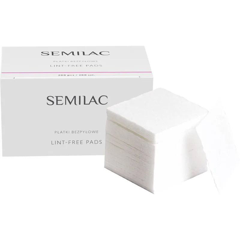 Semilac Lint-Free Pads επιθέματα καθαρισμού Για τα νύχια 200 τμχ