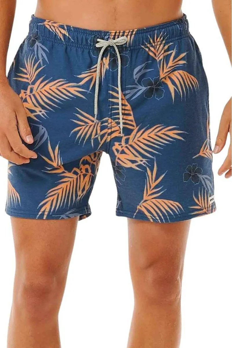 RIP CURL ανδρικό μαγιό SURF REVIVAL FLORAL VOLLEY - Μπλε-08BMBO-BLUE