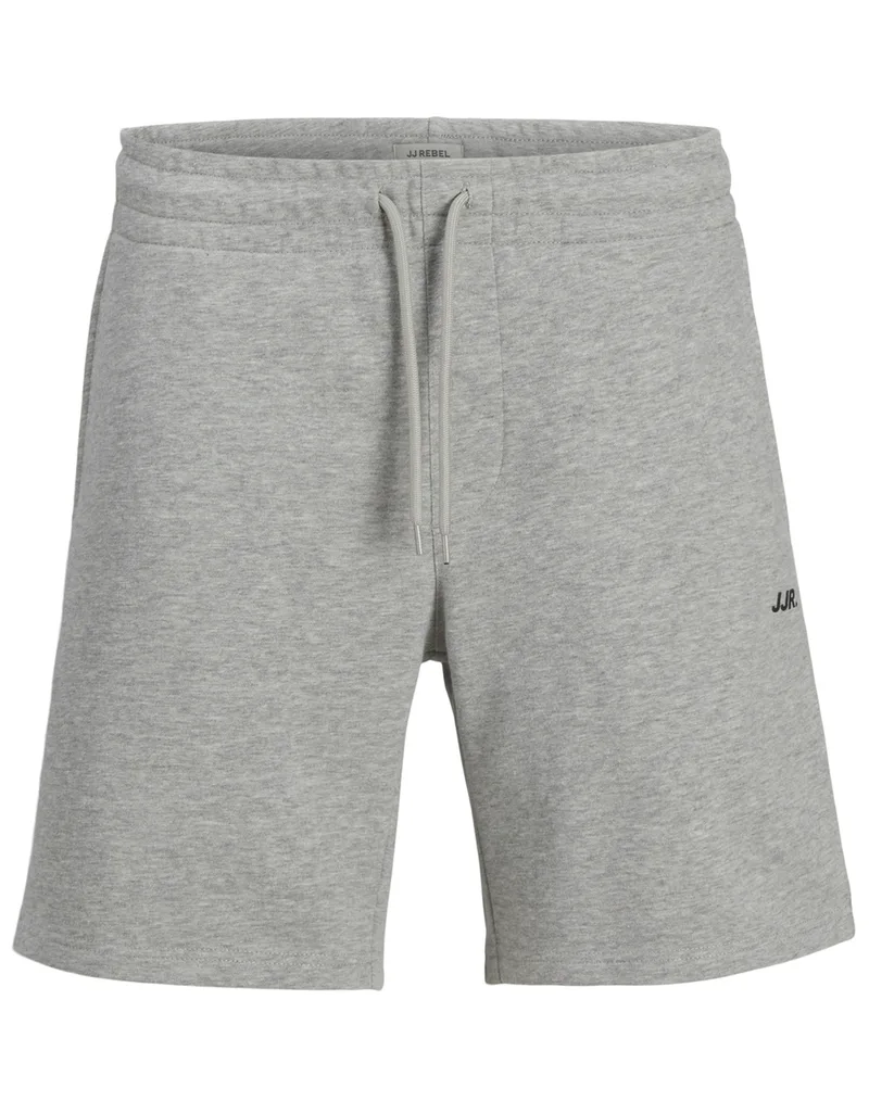 JJRE JREBGORM REG REBEL LOGO SWEAT SHORTS SN 12271107-Light Grey Melange LightGray