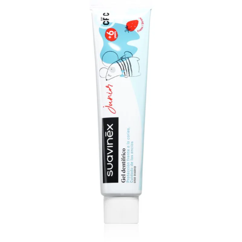 Suavinex Junior 6 y+ παιδική οδοντόκρεμα με γεύση φράουλας 75 ml