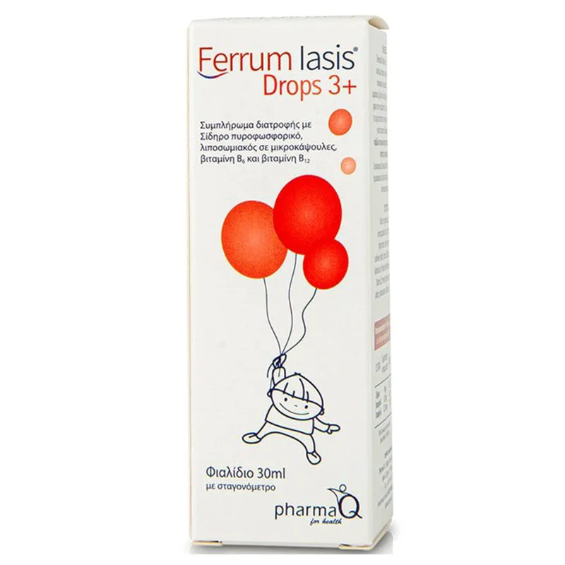 Ferrum Iasis Drops 3+ Συμπλήρωμα Διατροφής για την Έλλειψη Σιδήρου σε Παιδιά 30ml