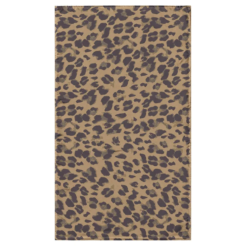 Πετσέτα Θαλάσσης Microfiber Με Τσαντάκι 90x180εκ. Spotted Prowl Estia 01-44497 (Ύφασμα: Microfiber, Χρώμα: Καφέ) - estia - 01-44497