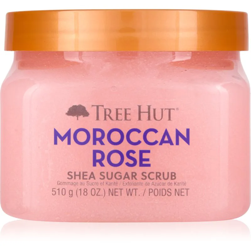 Tree Hut Shea Sugar Scrub Moroccan Rose Απολεπιστικό ζάχαρης με βούτυρο καριτέ 510 γρ