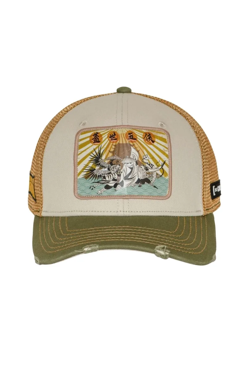 CAPSLAB Kung Fu Panda Trucker Καπέλο - Μπεζ-CL/CFP/1/PCS/DRA-BEIGE