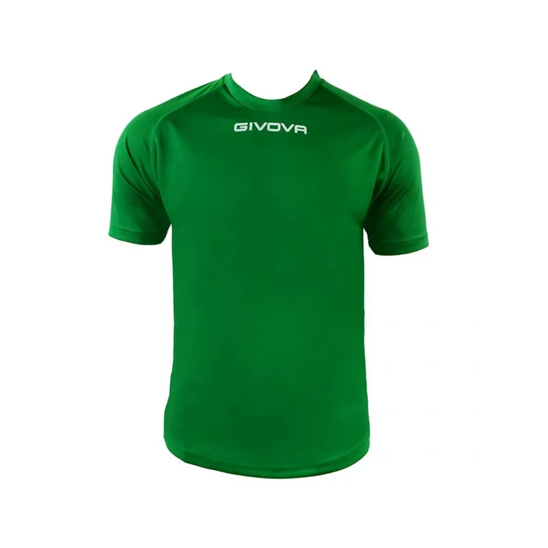 Givova One Ανδρικό Αθλητικό T-shirt Κοντομάνικο Πράσινο MAC01-0013