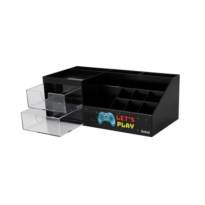 Παιδικός Οργανωτής Γραφείου I Total XL2703C Let's Play 24x12x9cm Μαύρος
