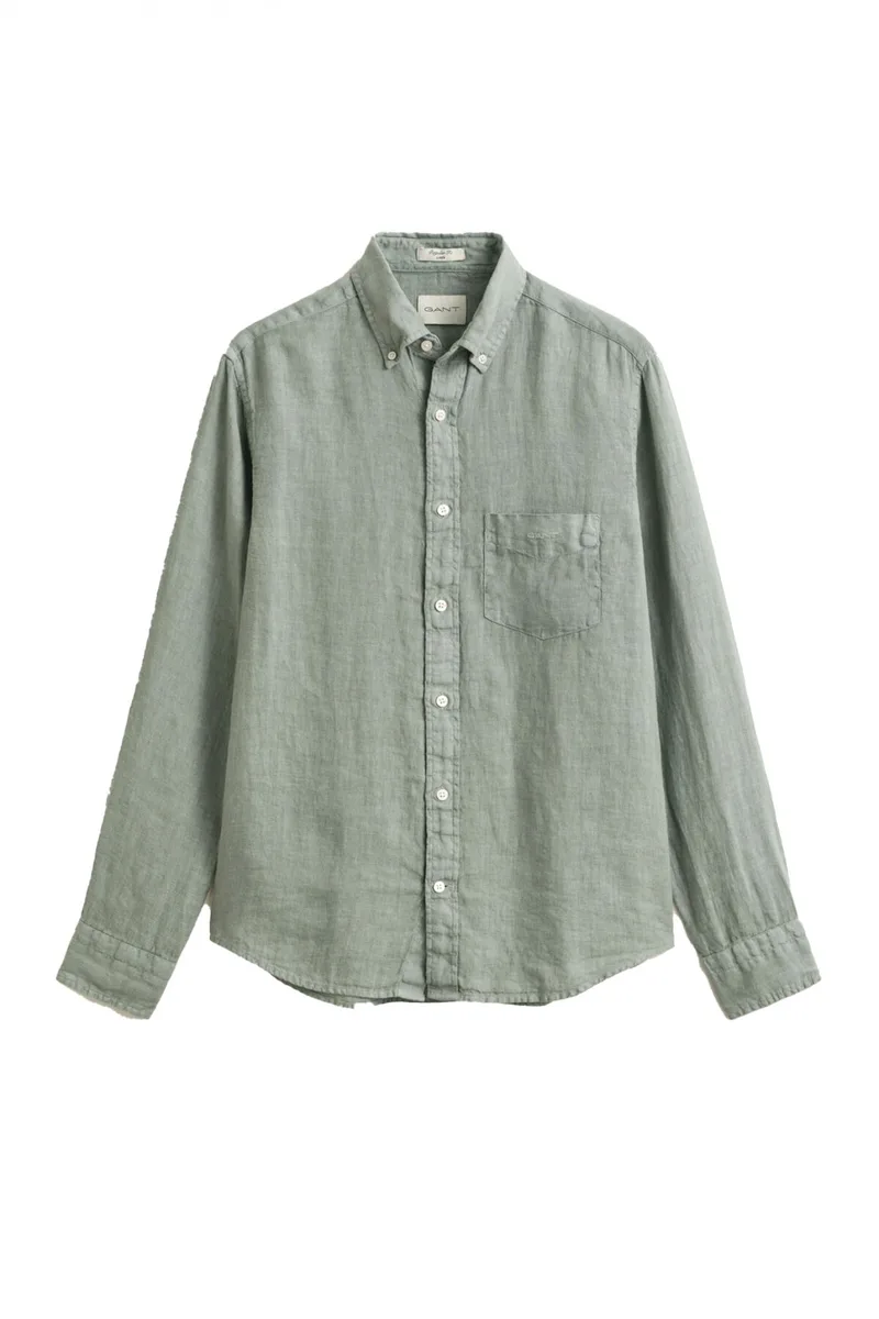 GANT ΠΟΥΚΑΜΙΣΟ ΛΙΝΟ REG GMNT DYED SHIRT ΦΥΣΤΙΚΙ